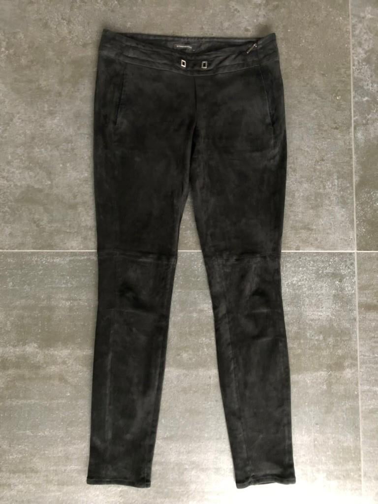 Suéde broek STRENESSE, maat 38, Kleding | Dames, Maat 38/40 (M), Verzenden, Zwart, STRENESSE