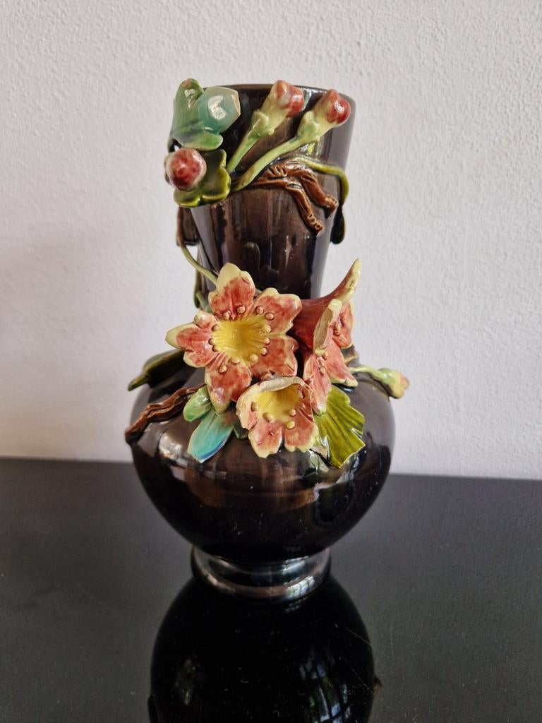 Antieke Majolica-vaas WS&S, Ophalen