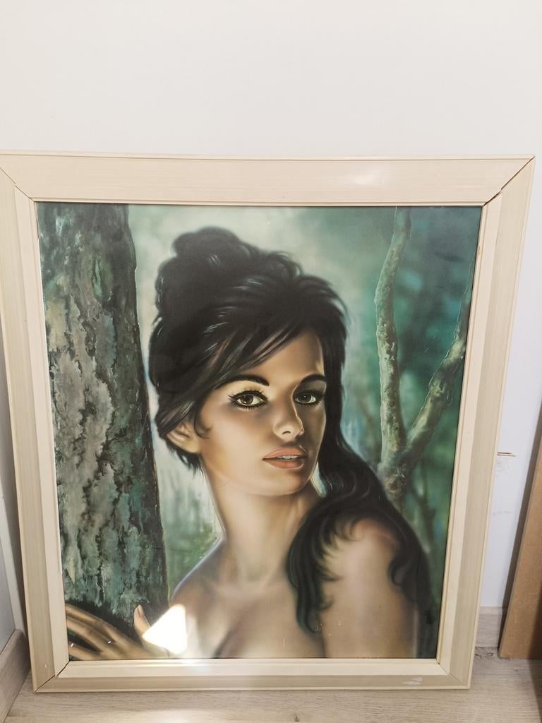 Prent Afbeelding Tina van Lynch vintage kader lijst., Ophalen of Verzenden