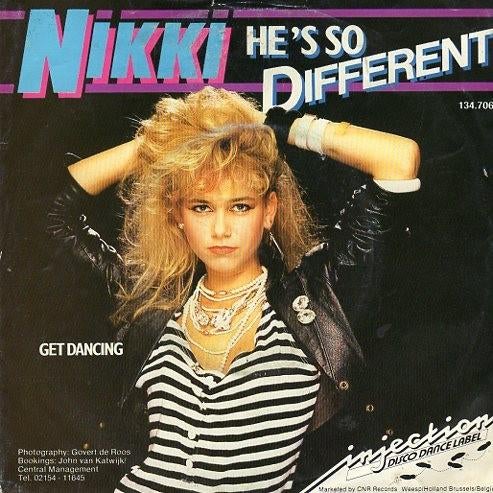 Nikki – He's So Different (1985), 7 inch, Single, Ophalen of Verzenden, Zo goed als nieuw