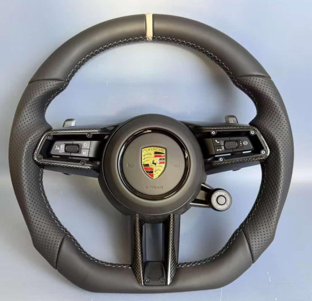 Porsche stuur wit leer sportief upgrade compleet, Ophalen of Verzenden, ., ., .