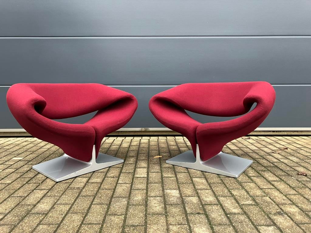 2x originele Artifort Ribbon van Pierre Paulin in Topstaat!!, Huis en Inrichting, Fauteuils, Stof, 50 tot 75 cm, 75 tot 100 cm