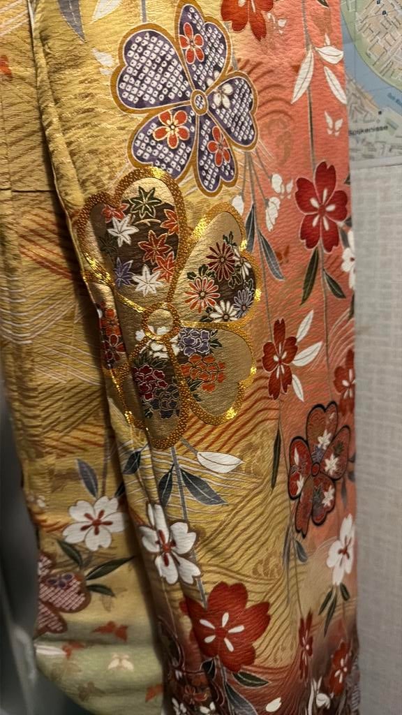 Super mooie herfst kleuren japanse kimono nieuw compleet set, Ophalen of Verzenden, Nieuw, Kostuum of Pak