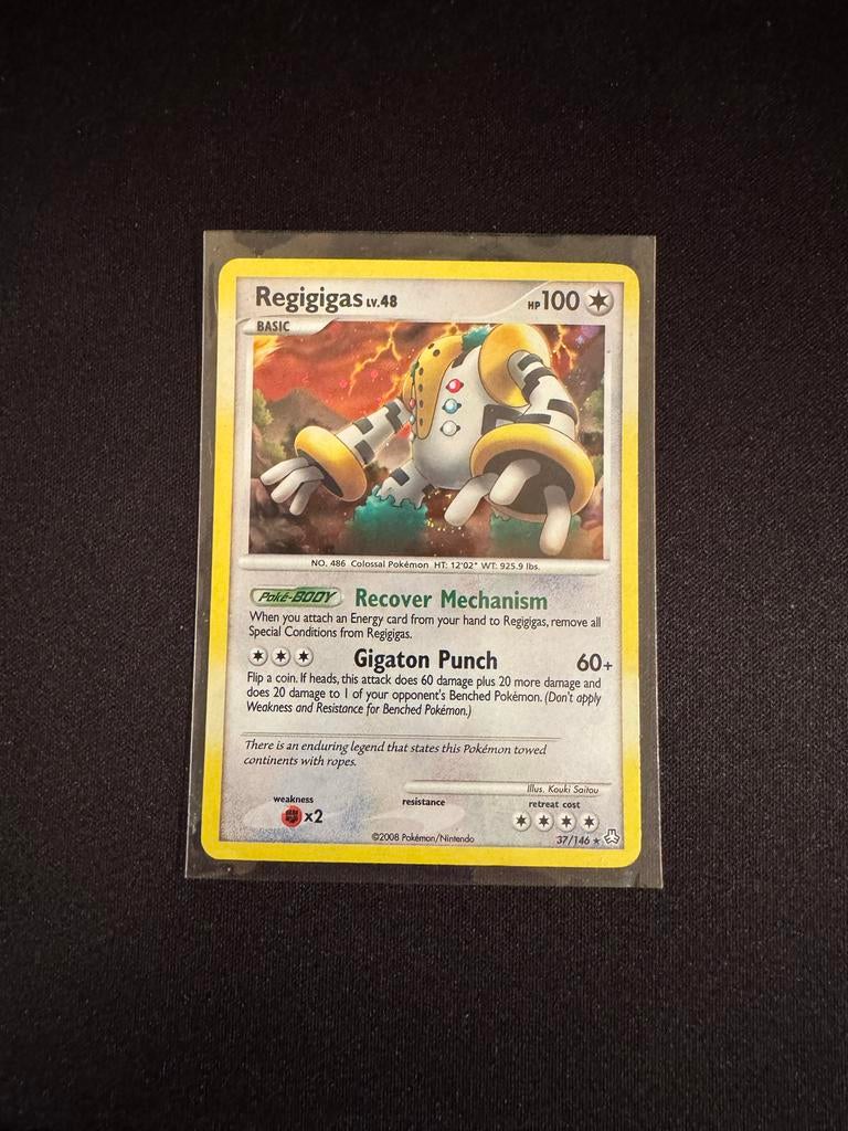 Regigigas 37/146 Pokemon Kaart - Mint Conditie, Ophalen of Verzenden, Nieuw, Losse kaart