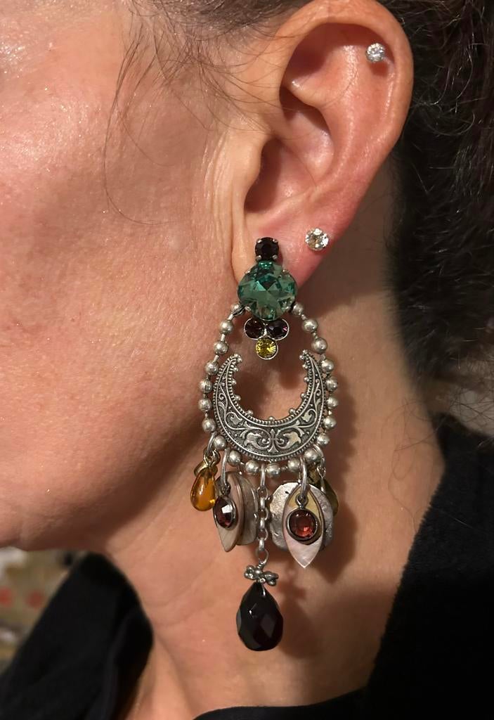 Reminiscence Oorbellen Multicolor Verzilverd, Hangers, Overige kleuren, Ophalen of Verzenden, Zo goed als nieuw