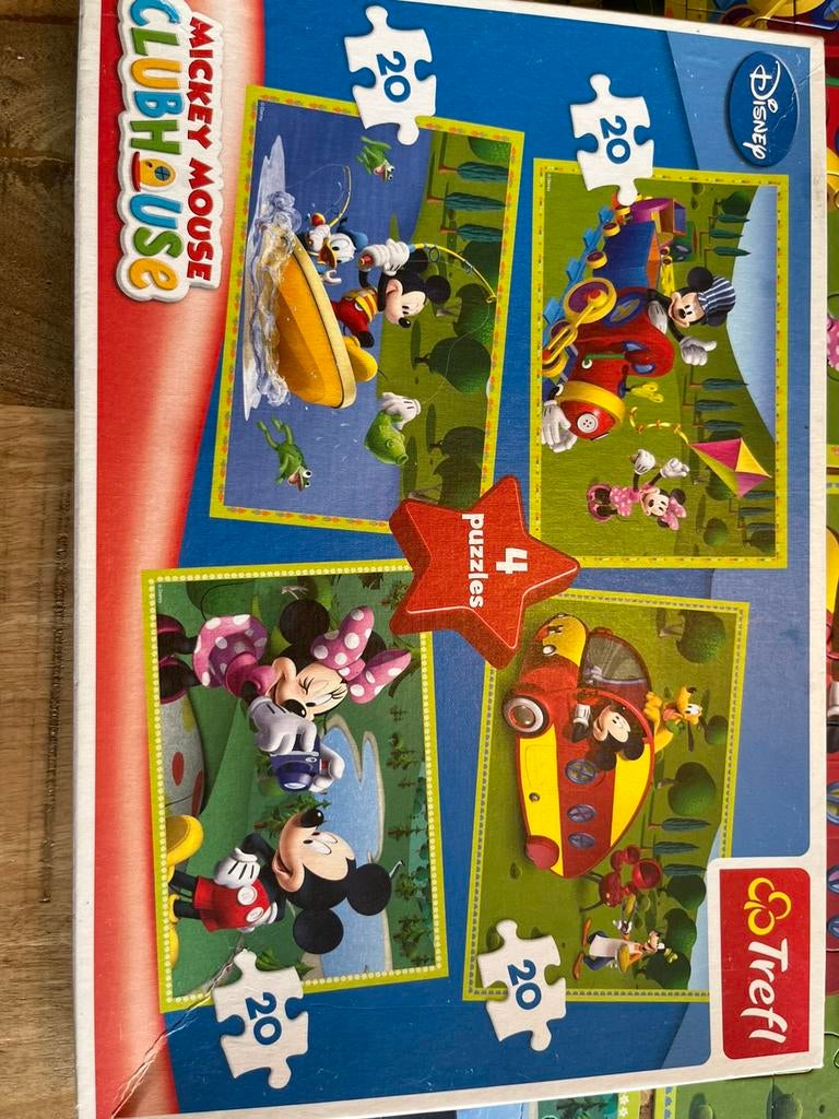 Mickey mouse puzzel, Ophalen of Verzenden, 10 tot 50 stukjes, Zo goed als nieuw