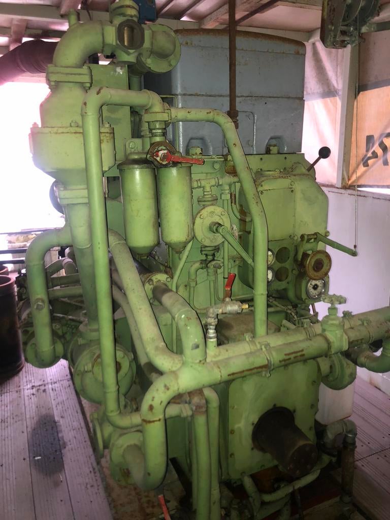 Scheepsmotor ABC 3MDS, Ophalen, Binnenboordmotor, Viertaktmotor, Diesel