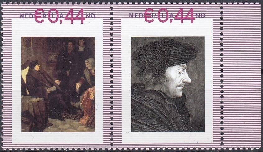 Nederland- 2007- Geschiedenis- Canon- Erasmus- P, Verzenden, Na 1940, Postfris