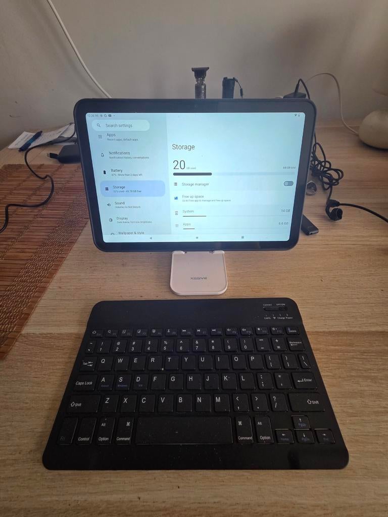 Nokia T20, plus bluetooth toetsenbord en houder., Computers en Software, Android Tablets, Nokia, Gps, Zo goed als nieuw, T20