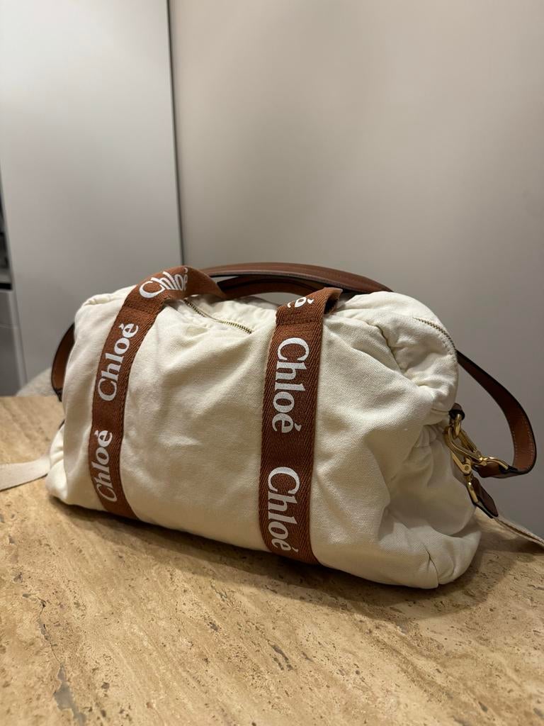 Chloé Luiertas - Diaper bag, Sieraden, Tassen en Uiterlijk, Tassen | Damestassen, Zo goed als nieuw, Handtas, Beige, Ophalen of Verzenden