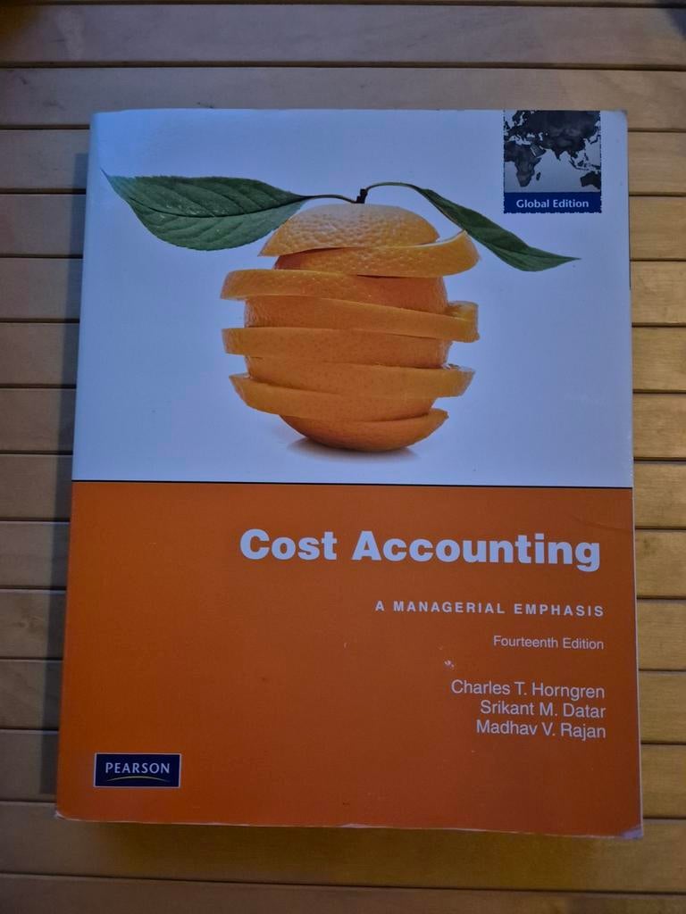Studieboek Cost Accounting - Horngren, Charles T. Horngren, Ophalen of Verzenden, Beta, WO