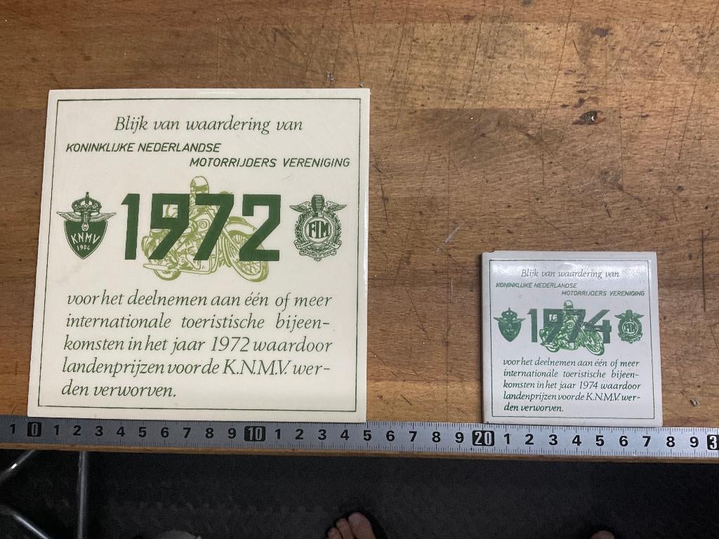 Bedank tegel KNMV, Verzamelen, Ophalen of Verzenden, Overige typen