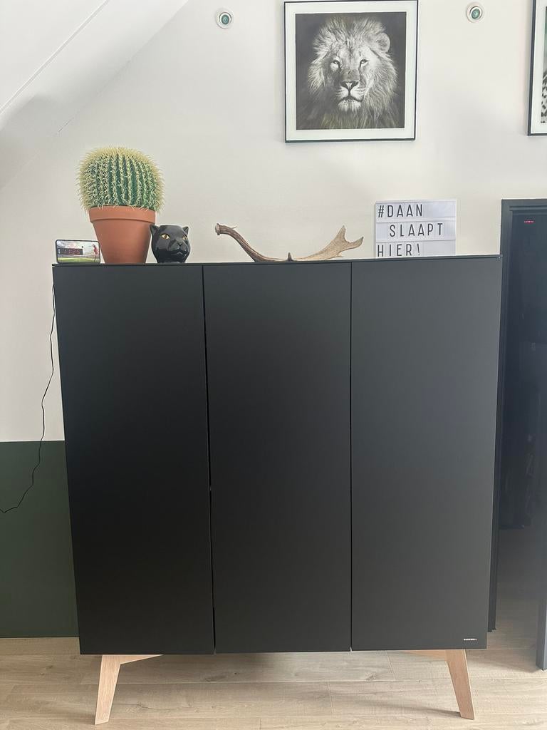 NIEUW! Babypark kidsmill sixties kledingkast 3-deurs., Ophalen, Kast, 50 tot 70 cm, 105 cm of meer