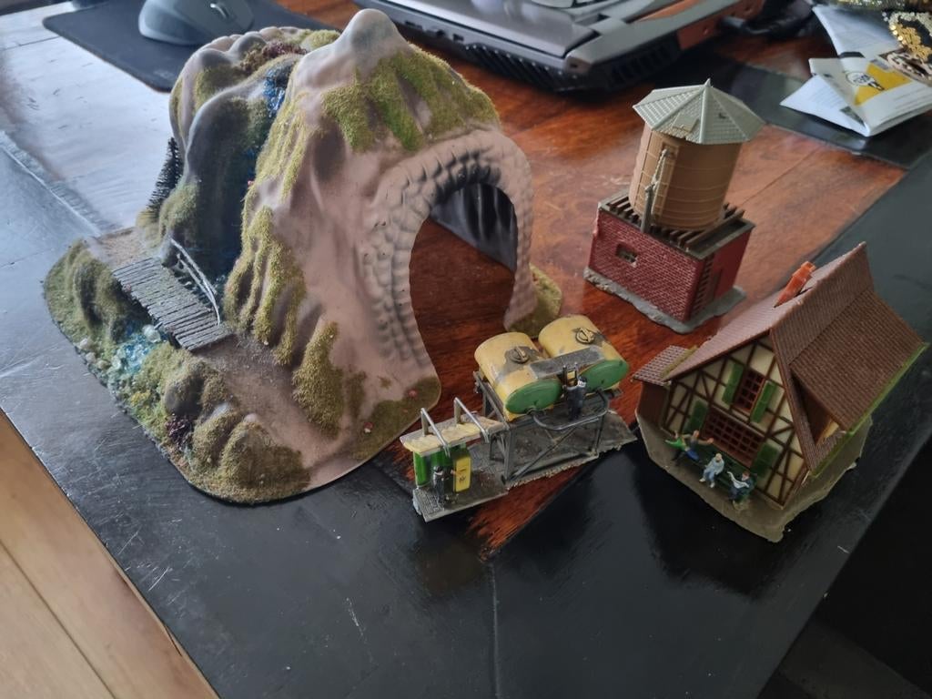 H0 Gebouwen - Klein Assortiment, Hobby en Vrije tijd, Modeltreinen | H0, Overige merken, Gebruikt, Gelijkstroom of Wisselstroom