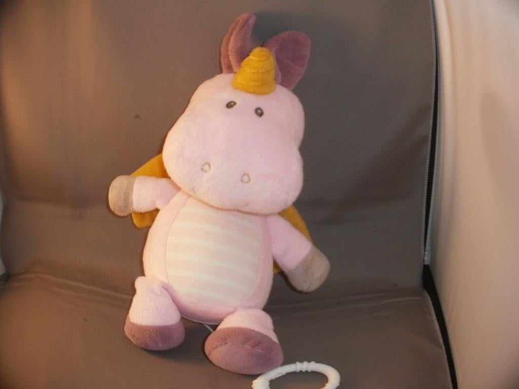 topomini unicorn eenhoorn met muziek doosje roze/paars gele, Ophalen of Verzenden, Nieuw, Overige typen