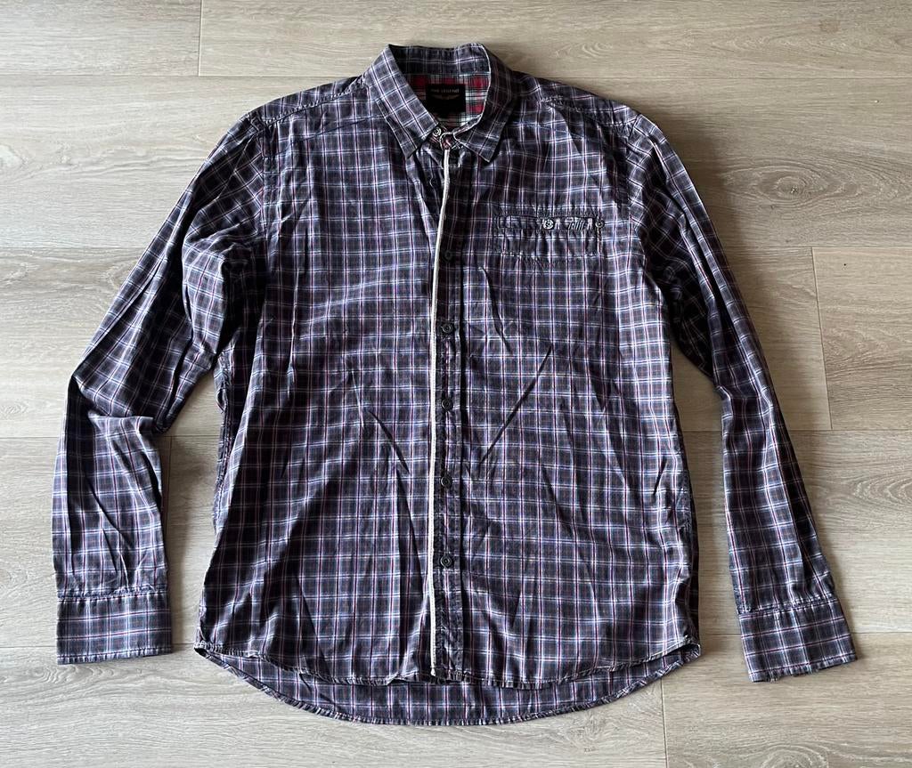 PME Legend geruit overhemd - Maat L, Ophalen of Verzenden, Zo goed als nieuw, Halswijdte 41/42 (L)