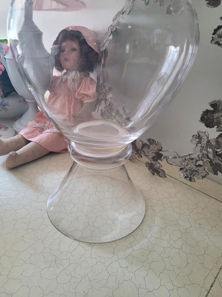 Vintage glazen eierbokaal, Ophalen