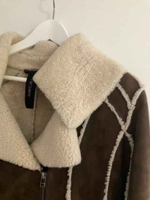 Lammy Coat v.h. mode merk  MarcCain, Kleding | Dames, Jassen | Winter, Bruin, Zo goed als nieuw, Marccain, Ophalen