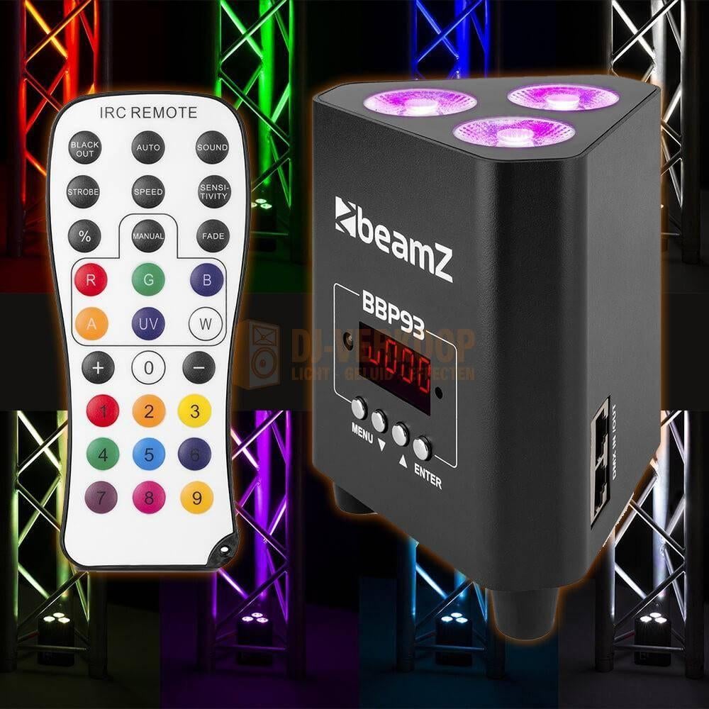 BeamZ BBP93 Accu Truss Par LED 3x 10W RGBW, Geluidgestuurd, Ophalen of Verzenden, Beamz, Beamz