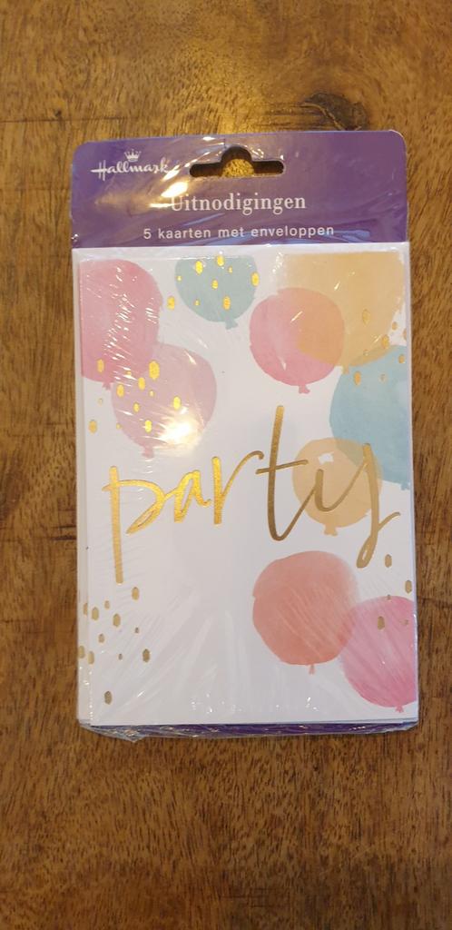 Nieuw 5 Hallmark uitnodiging, Ophalen of Verzenden, Nieuw, Overige typen, Verjaardag