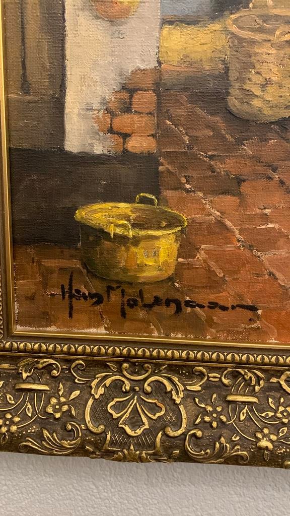 Schilderij van Han Molenaar, Antiek en Kunst, Kunst | Schilderijen | Klassiek, Ophalen