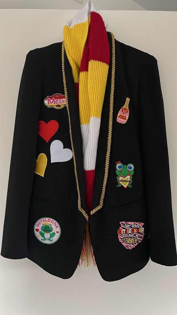 Oeteldonk Jas Dames Maat 34 ️, Carnaval, Ophalen of Verzenden, Zo goed als nieuw, Kleding