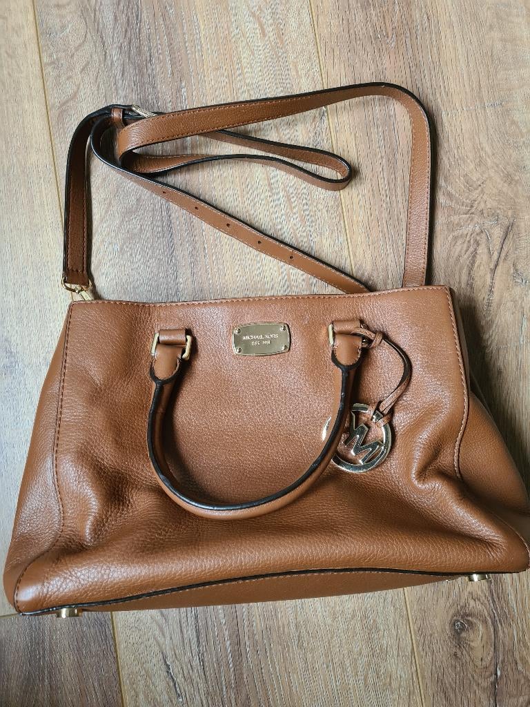 Bruine Michael Kors tas, Ophalen of Verzenden, Zo goed als nieuw, Bruin, Handtas