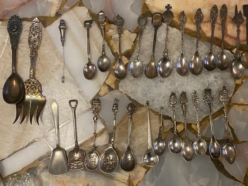 verzilveren lepels, Antiek en Kunst, Ophalen of Verzenden
