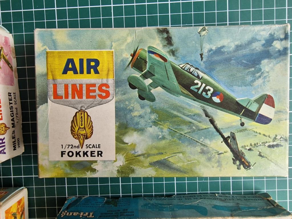 Fokker D.21 1/72 Air Lines 3902 Issued 1964 (Frog Australië), Hobby en Vrije tijd, Modelbouw | Vliegtuigen en Helikopters, Overige merken