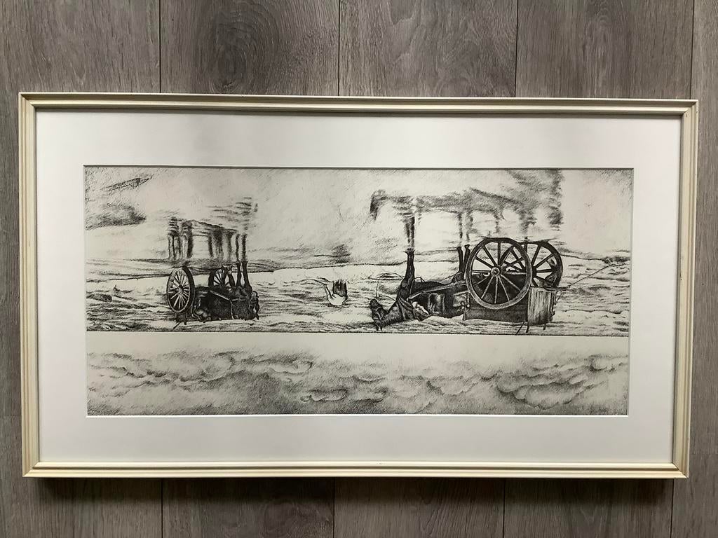 Gravure strandtafereel gemaakt door Cees Bijman, Antiek en Kunst, Ophalen