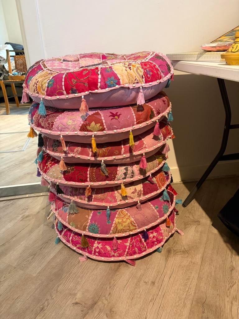 Marokkaanse poefs/ kussens, Ophalen, Nieuw, Vierkant