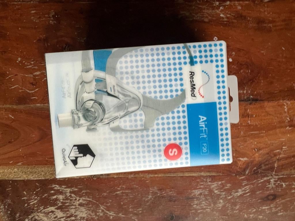 Cpap resmed f20 full face masker Maat  S, Ophalen of Verzenden, Zo goed als nieuw