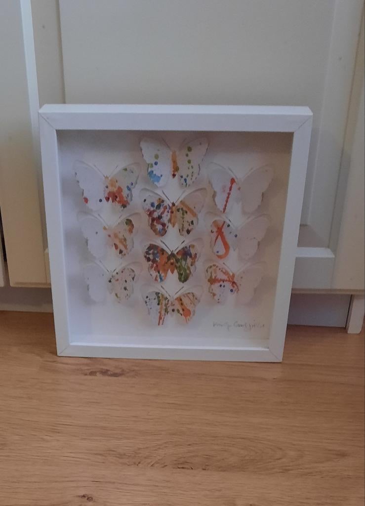 Ikea Olunda Schilderij - Vlinders van Papier, Ophalen of Verzenden