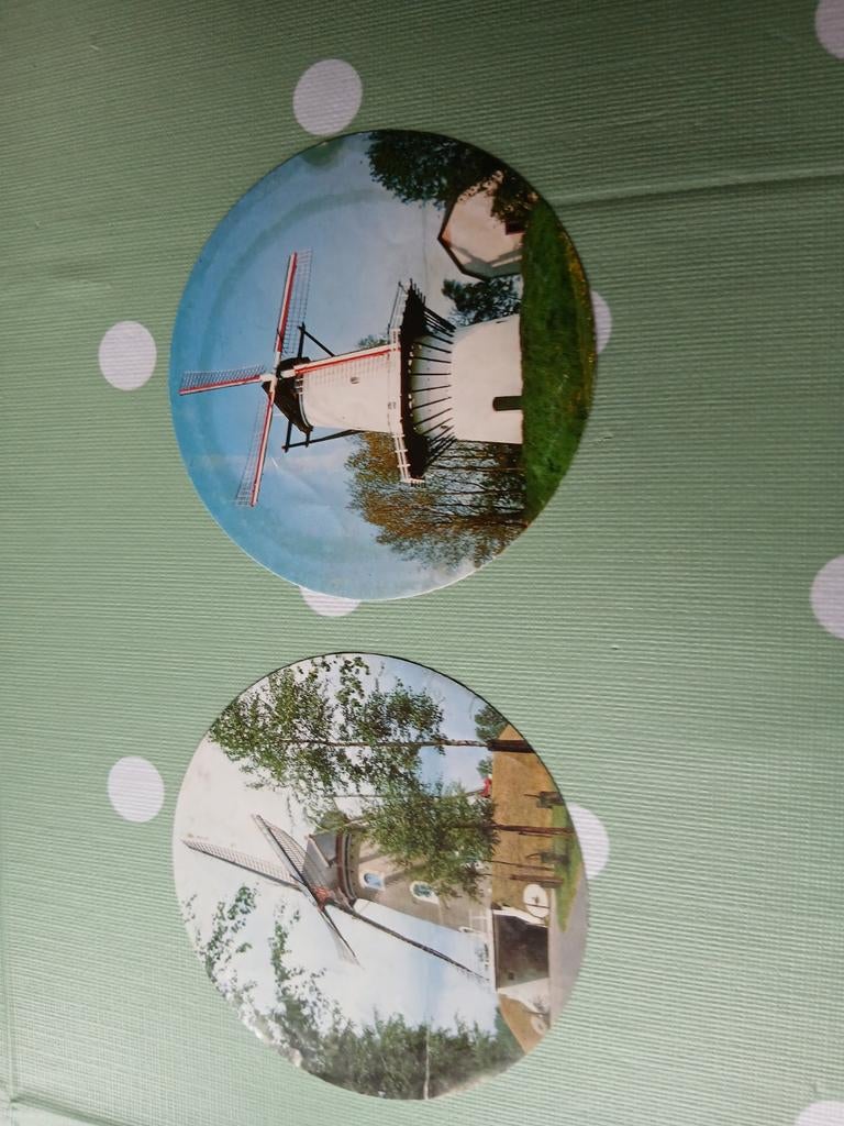 Vintage Molen Stickers - Bona Margarine, Ophalen of Verzenden, Gebruikt, Winkel of Supermarkt