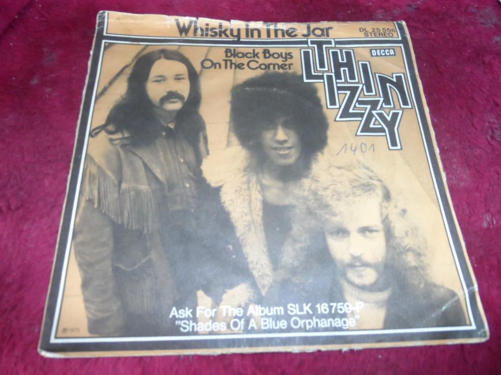 Thin Lizzy - Whisky in the jar / Black Boys on the Corner ., Gebruikt, 7 inch, Single, Ophalen of Verzenden
