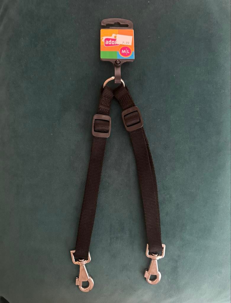 Hondenlijn verdeler om met twee honden aan 1 lijn te lopen., Ophalen of Verzenden, Nieuw, Hondenriem-accessoire