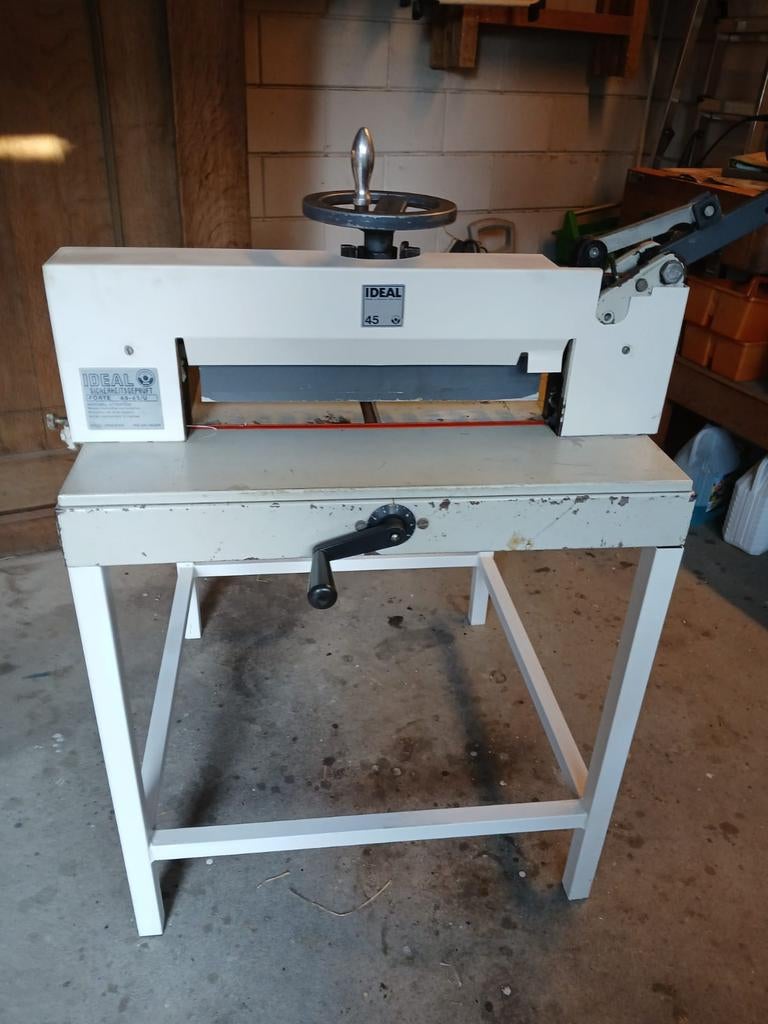 Ideal 45 Papiersnijmachine  voor boekbinden, Ophalen, Gebruikt