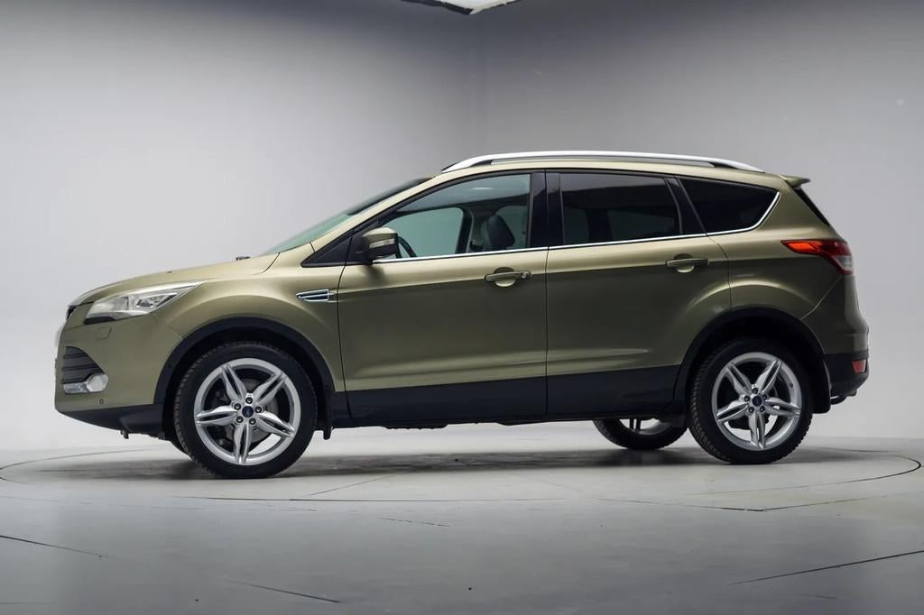 Ford Kuga 2.0 TDCI Titan.+ 4WD [ Leer Panoramadak Trekhaak ], Automaat, Gebruikt, 4 cilinders, Bruin