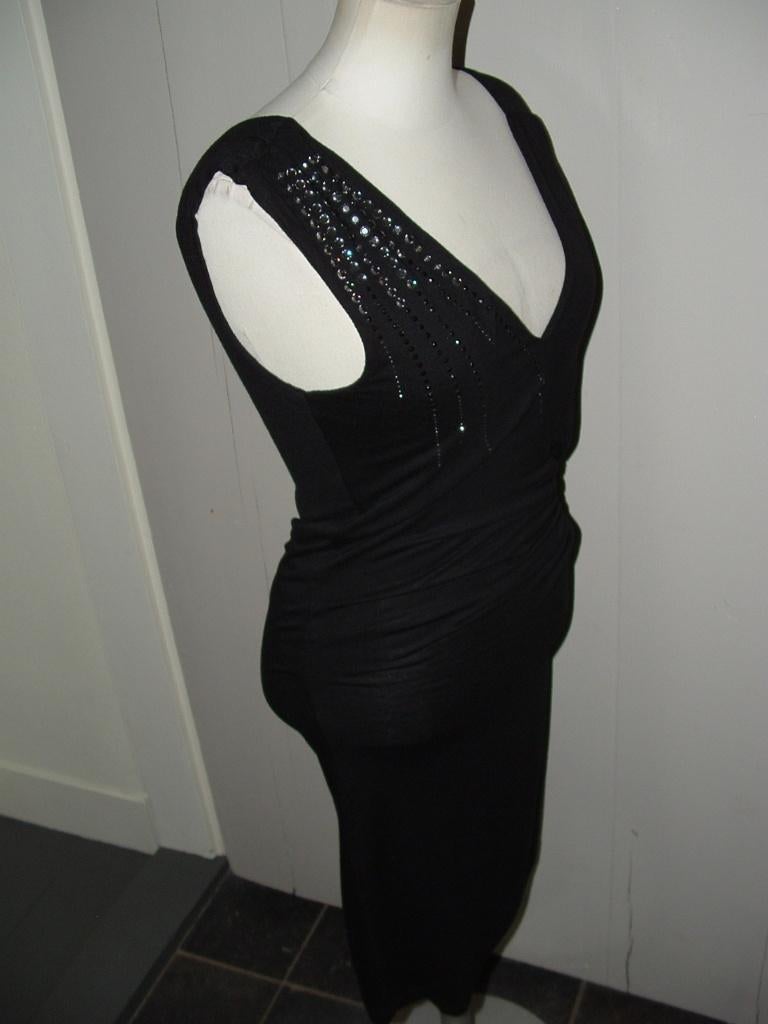 Stretch jurk van Rinascimento maat S zwart met strass, Kleding | Dames, Zwart, Rinascimento, Ophalen of Verzenden, Zo goed als nieuw