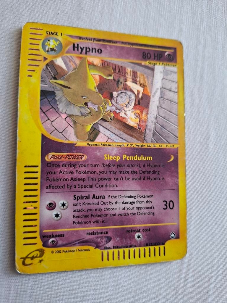 Pokémon kaart Hypno H12, Ophalen of Verzenden
