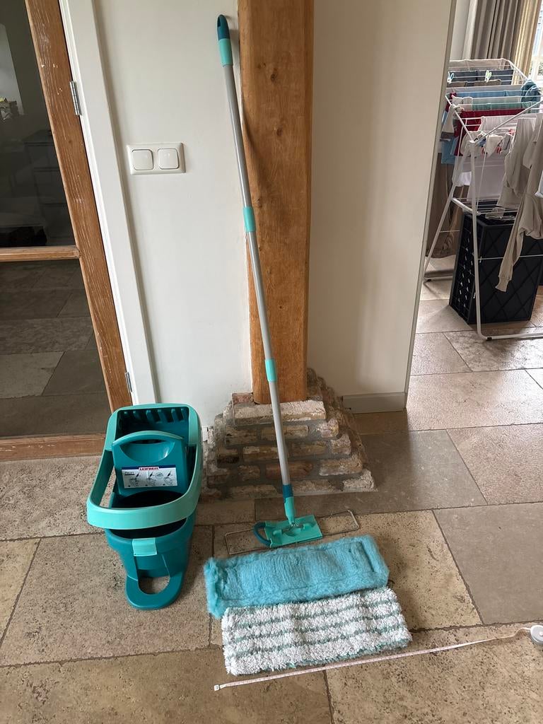 Leifheit Profi XL Vloerwisser Systeem - Micro Duo - 42 cm, Ophalen, Dweilemmer, -bak, of -wagen