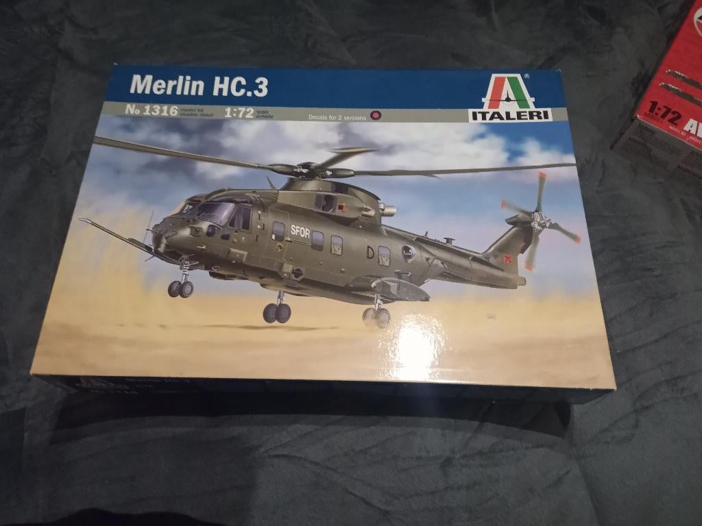 Italeri 1316 Merlin HC.3, 1:72 tot 1:144, Italeri, Helikopter, Nieuw
