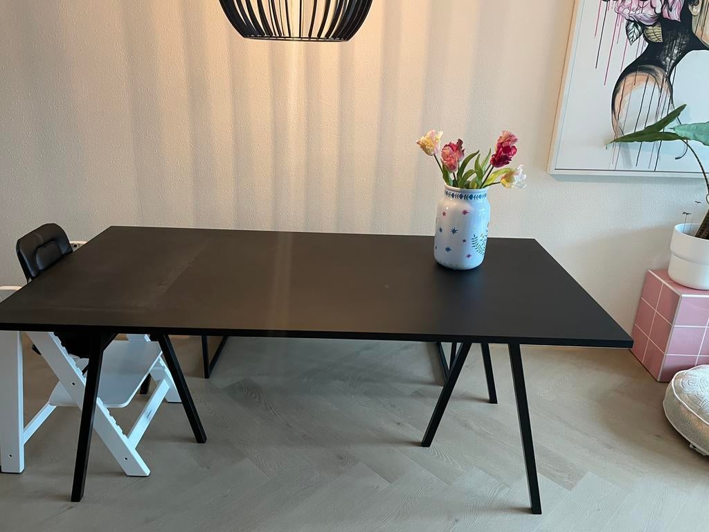 Hay loop stand eettafel + support L180xB87,5xH74, Ophalen, Gebruikt, 50 tot 100 cm, 150 tot 200 cm