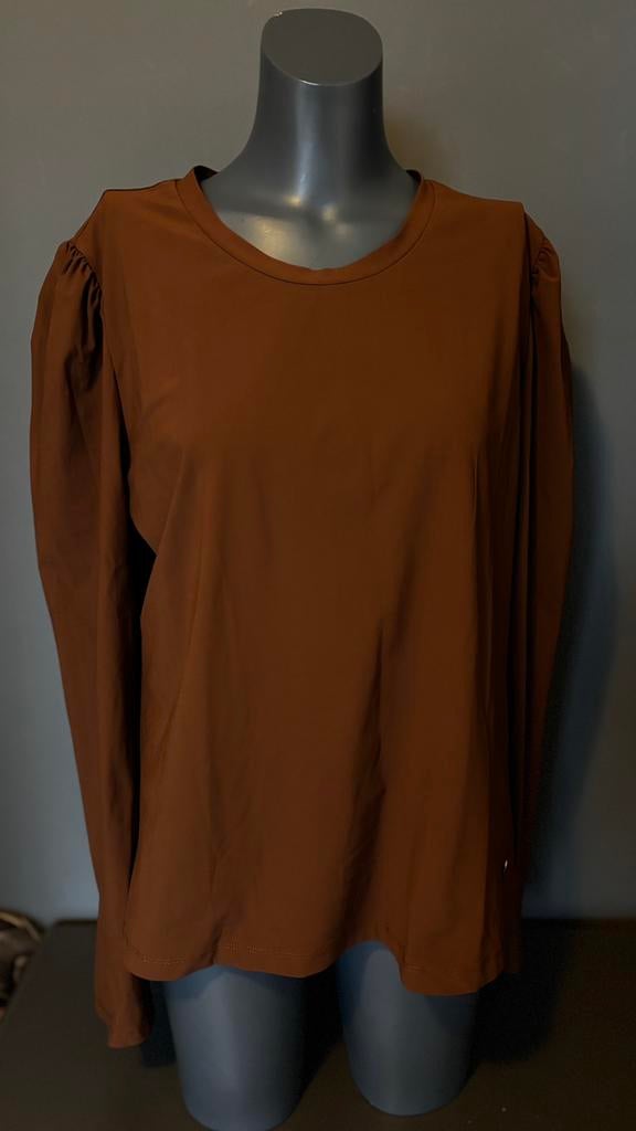 Lady Day travel top, shirt, trui, T-shirt travelstof mt. L, Lady Day, Bruin, ., Maat 42/44 (L)