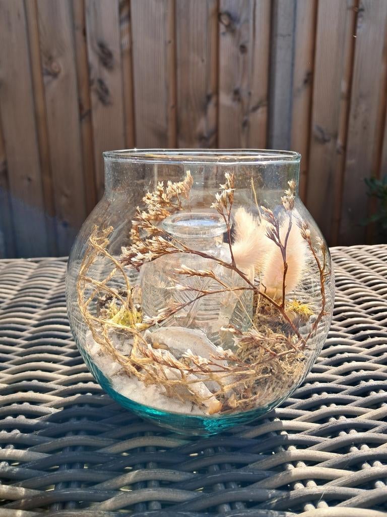 Decoratief vaasje, Ophalen, Rond, Minder dan 25 cm, Minder dan 40 cm