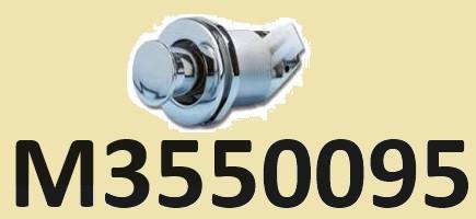 M3550095 Drukknopsluiting chroom Ø 38mm. € 20,95, Watersport en Boten, Ophalen of Verzenden, Nieuw, Interieur en Kussens