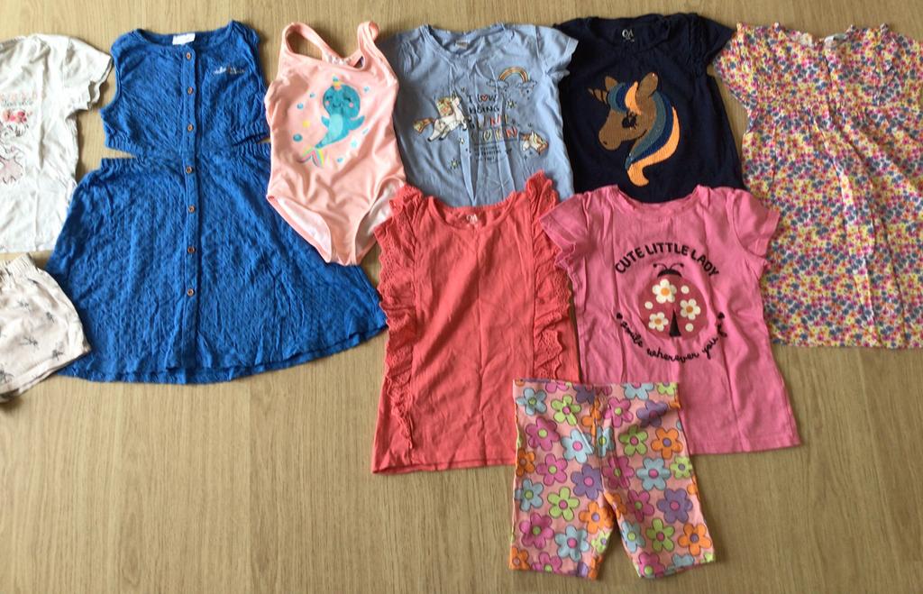 Kledingpakket meisje lente/zomer 110-116, Kinderen en Baby's, Ophalen of Verzenden, Zo goed als nieuw, Maat 110