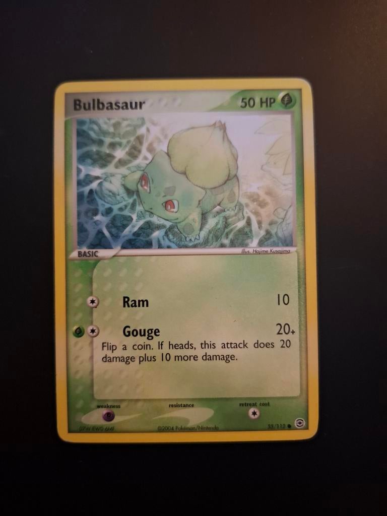 Bulbasaur #55 Pokémon Fire Red & Leaf Green Kaart, Ophalen of Verzenden, Gebruikt, Losse kaart
