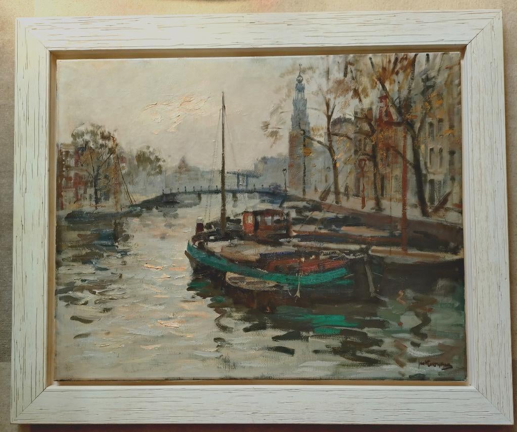 AMSTERDAM===Jan Korthals 1916-1972===doek 80x100 cm===, Ophalen