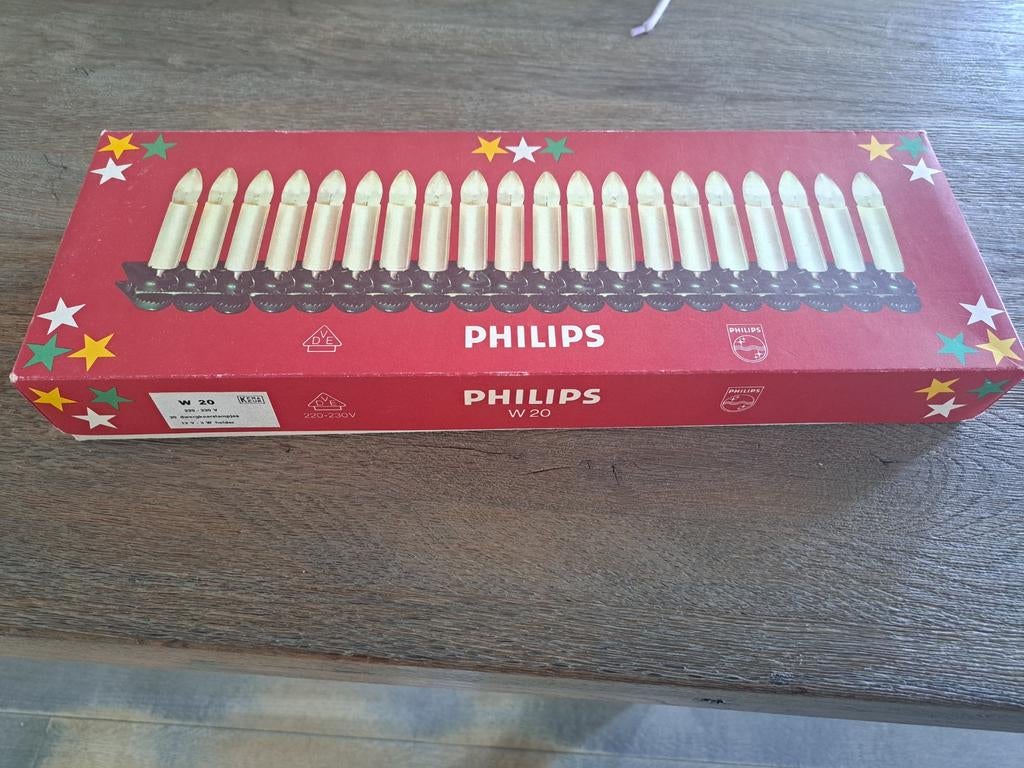 Philips kerstlampjes, 50 jaar oud, Ophalen of Verzenden, Gebruikt